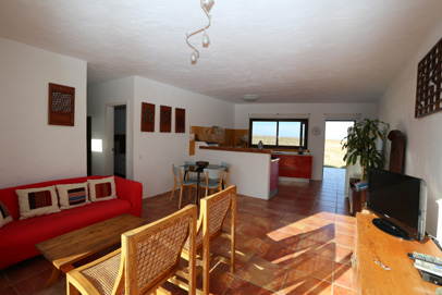 Casa Léa: der Salon, zu essender Saal, kocht