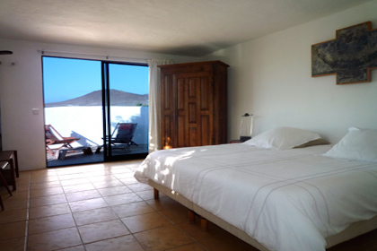 Lanzarote, Casa Dominique - Estilo de habitación con cama matrimonial