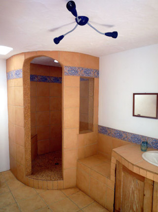 Lanzarote, Casa Dominique: Style de salle de bain