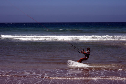 Kiteboard, départ à Famara