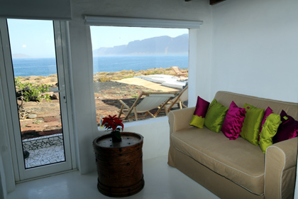 Lanzarote, Casa Dominique - stile di camera a letto matrimoniale
