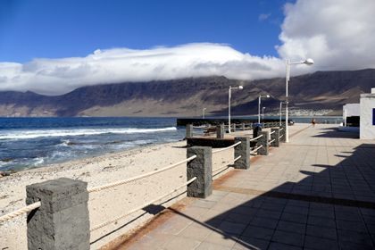 Beach in front of the house